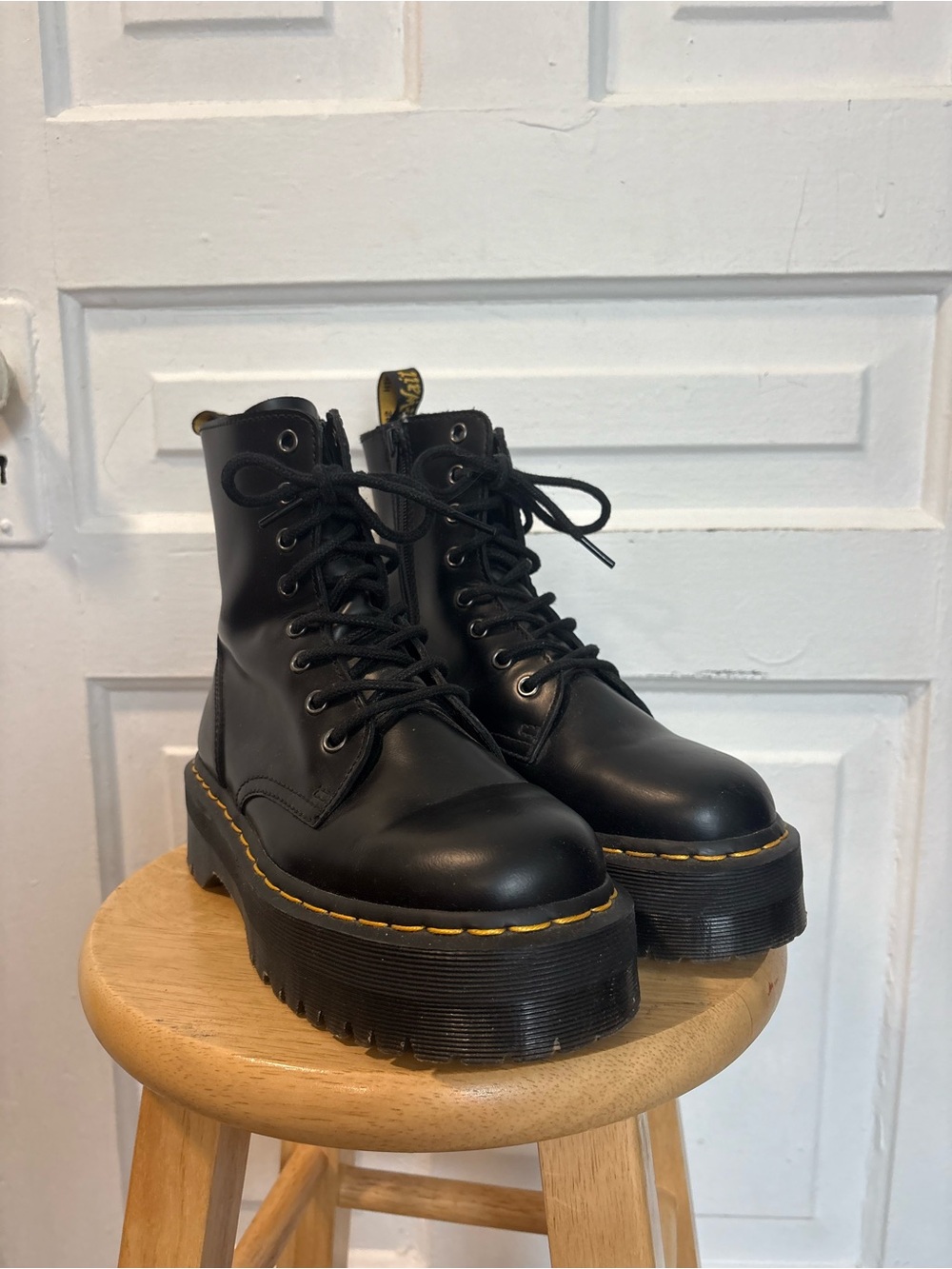 Black Platform Jadon Dr. Marten boots